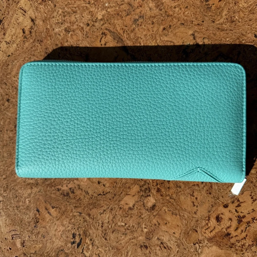 NWT Tiffany & Co. Teal Women's Wallet - Picture 3 of 4